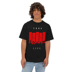 Boxy Tee — Red Bar Yoga Silhouette Graphic