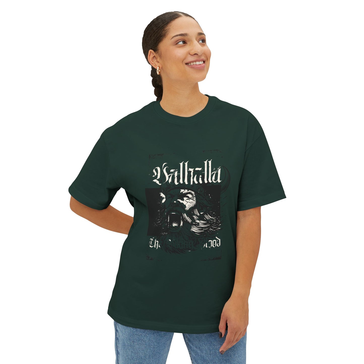 Viking Warrior Graphic Tee — Bold Norse Helmet Design
