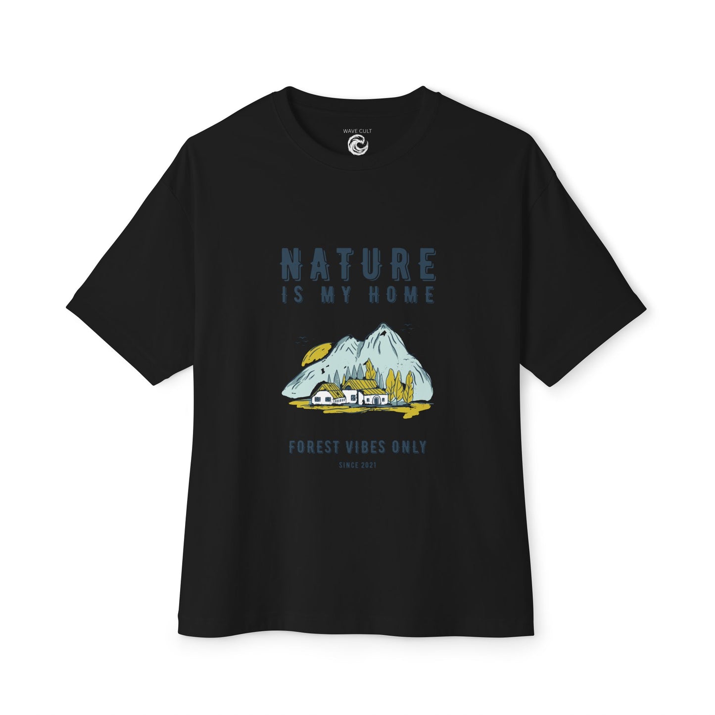 Nature Is My Home T‑Shirt — Mountain Cabin Forest Vibes Tee