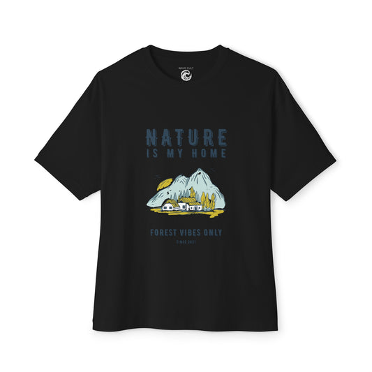 Nature Is My Home T‑Shirt — Mountain Cabin Forest Vibes Tee