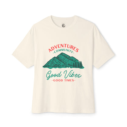 Good Vibes Mountain Tee — Adventures Community Graphic T-Shirt