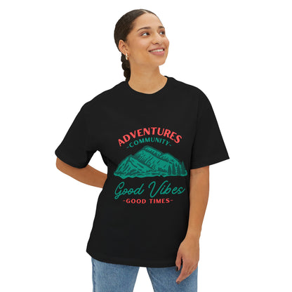 Good Vibes Mountain Tee — Adventures Community Graphic T-Shirt