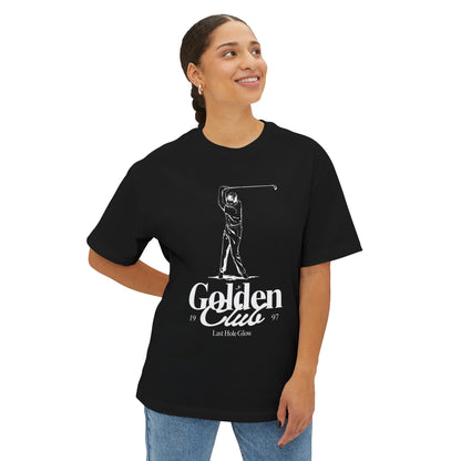 Golf Graphic Tee — "Golden Clue" Vintage Golfer T‑Shirt
