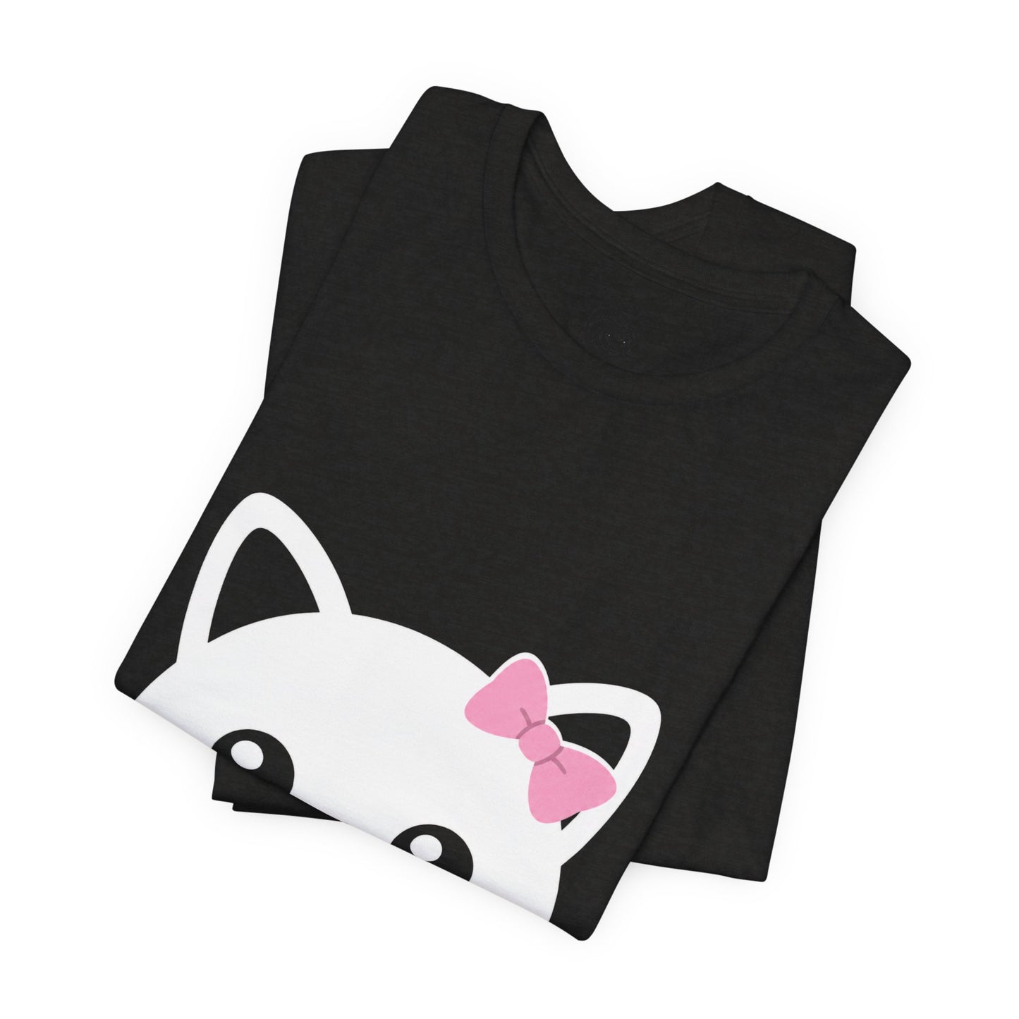 Cute Kawaii Cat Face Tee — Cute Kitty Graphic T-Shirt