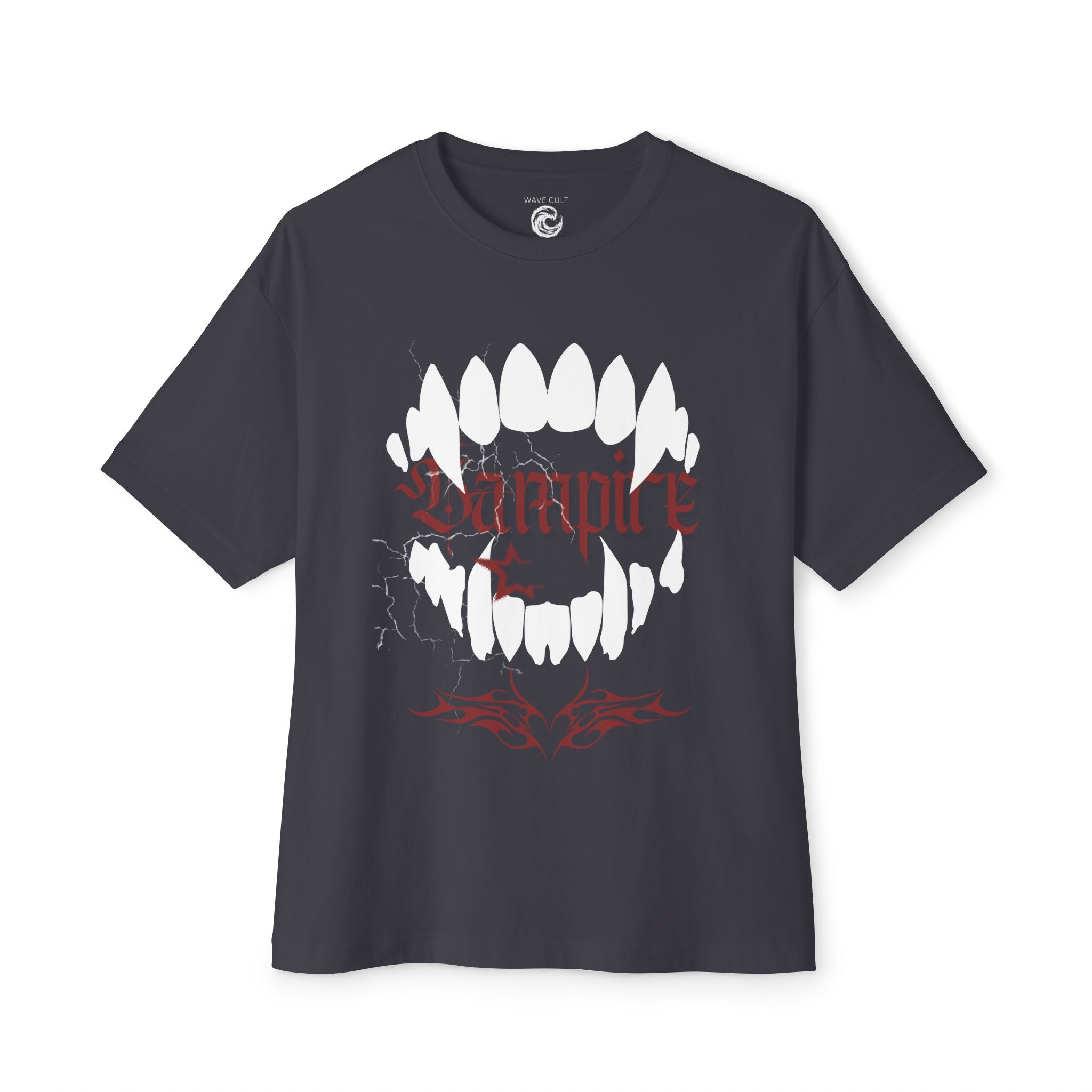 Vampire Fangs Graphic Tee — Gothic Horror Vampire Shirt