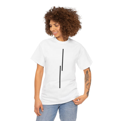Minimalist Vertical Lines Unisex T‑Shirt — Modern Graphic Tee