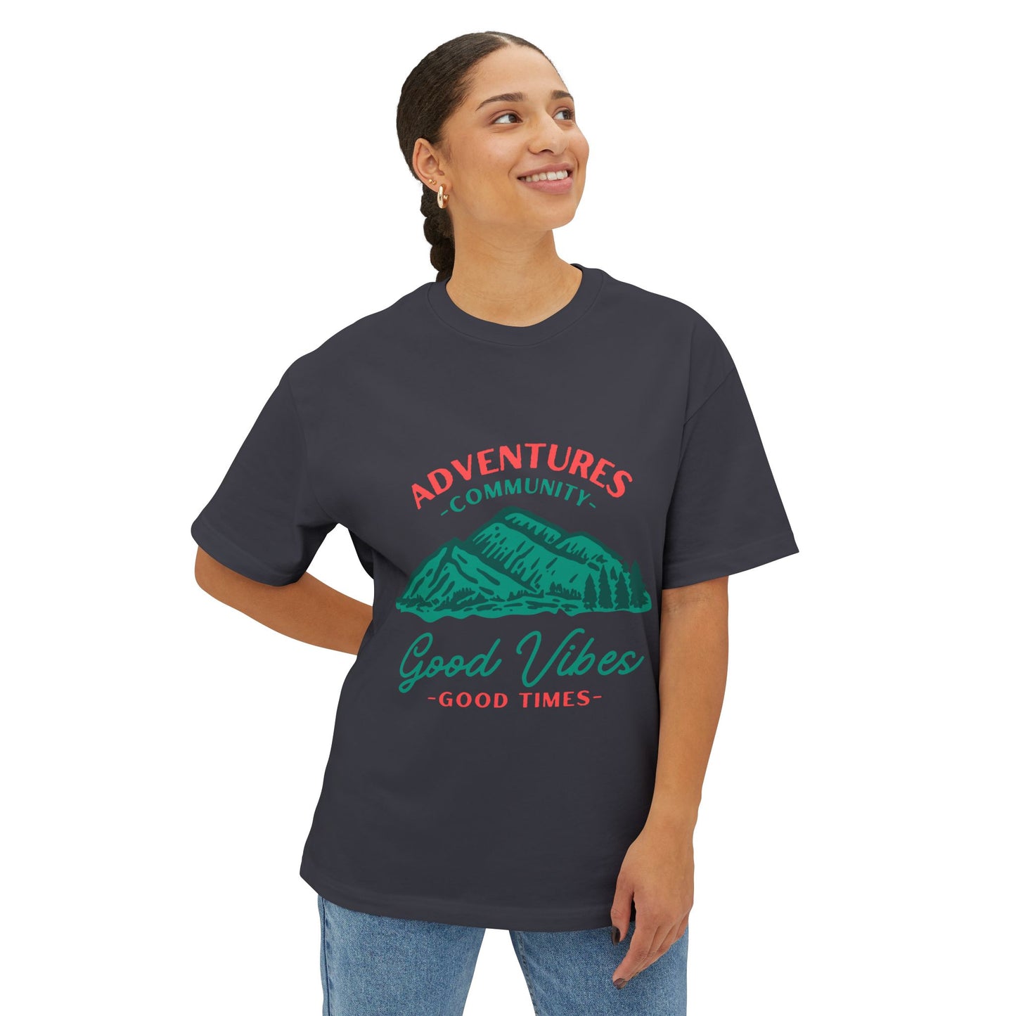 Good Vibes Mountain Tee — Adventures Community Graphic T-Shirt