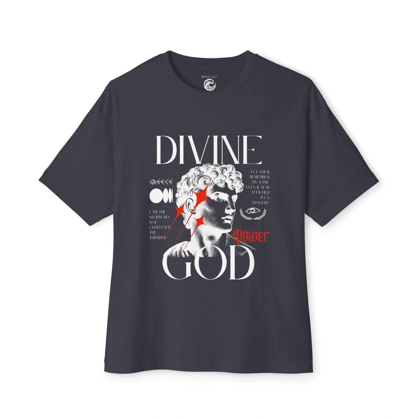 Divine God Statue Graphic Tee – Vintage Sculpture Art Shirt
