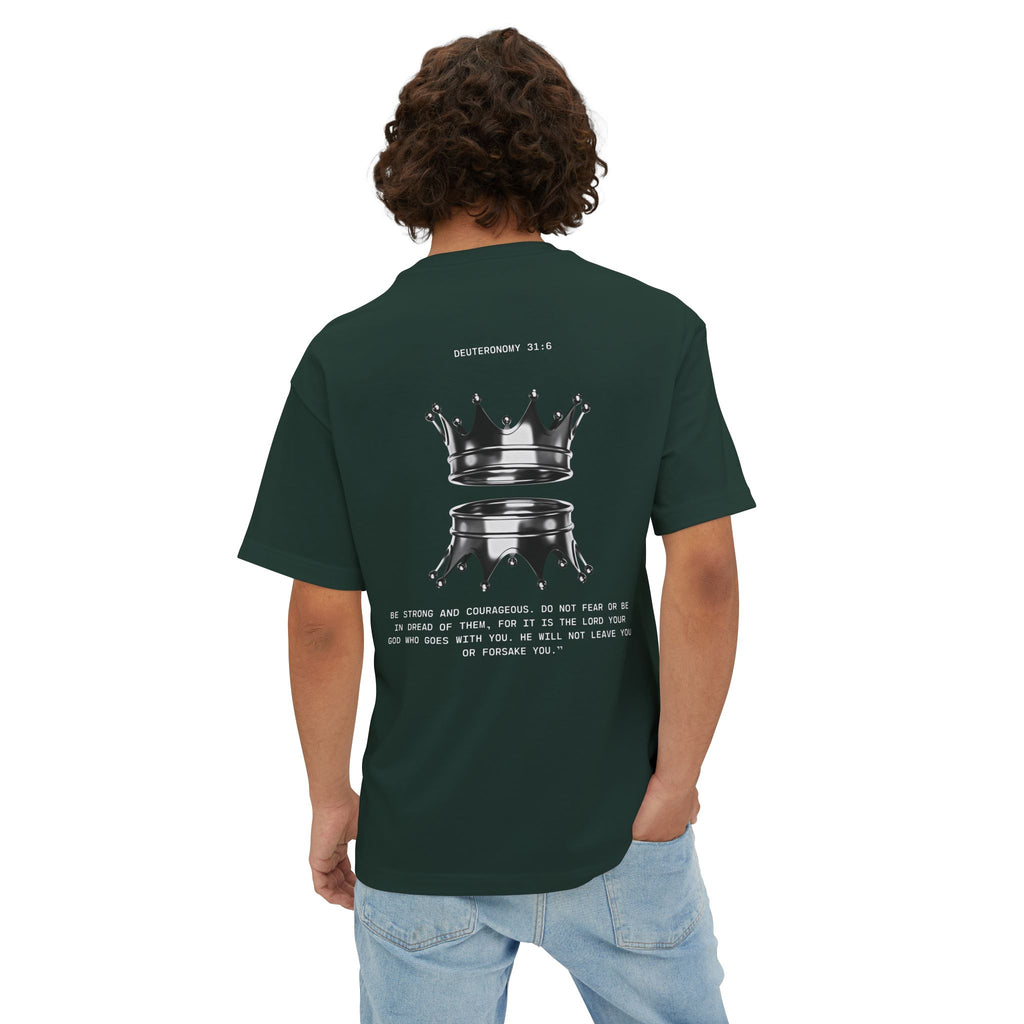 Black Tshirt Crown Reflection — Inspirational Oversized T-Shirt