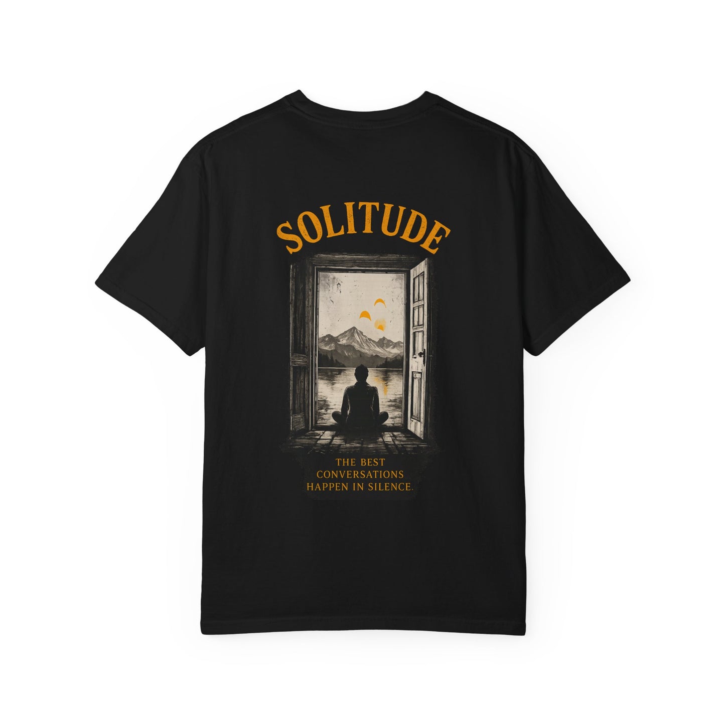 Offline Solitude T-Shirt — "Solitude: True Deep Conversations Happen in Silence" Graphic Tee