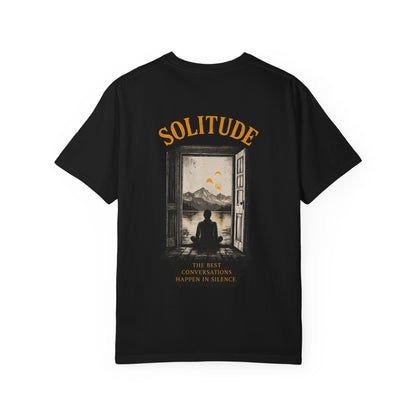 Offline Solitude T-Shirt — "Solitude: True Deep Conversations Happen in Silence" Graphic Tee