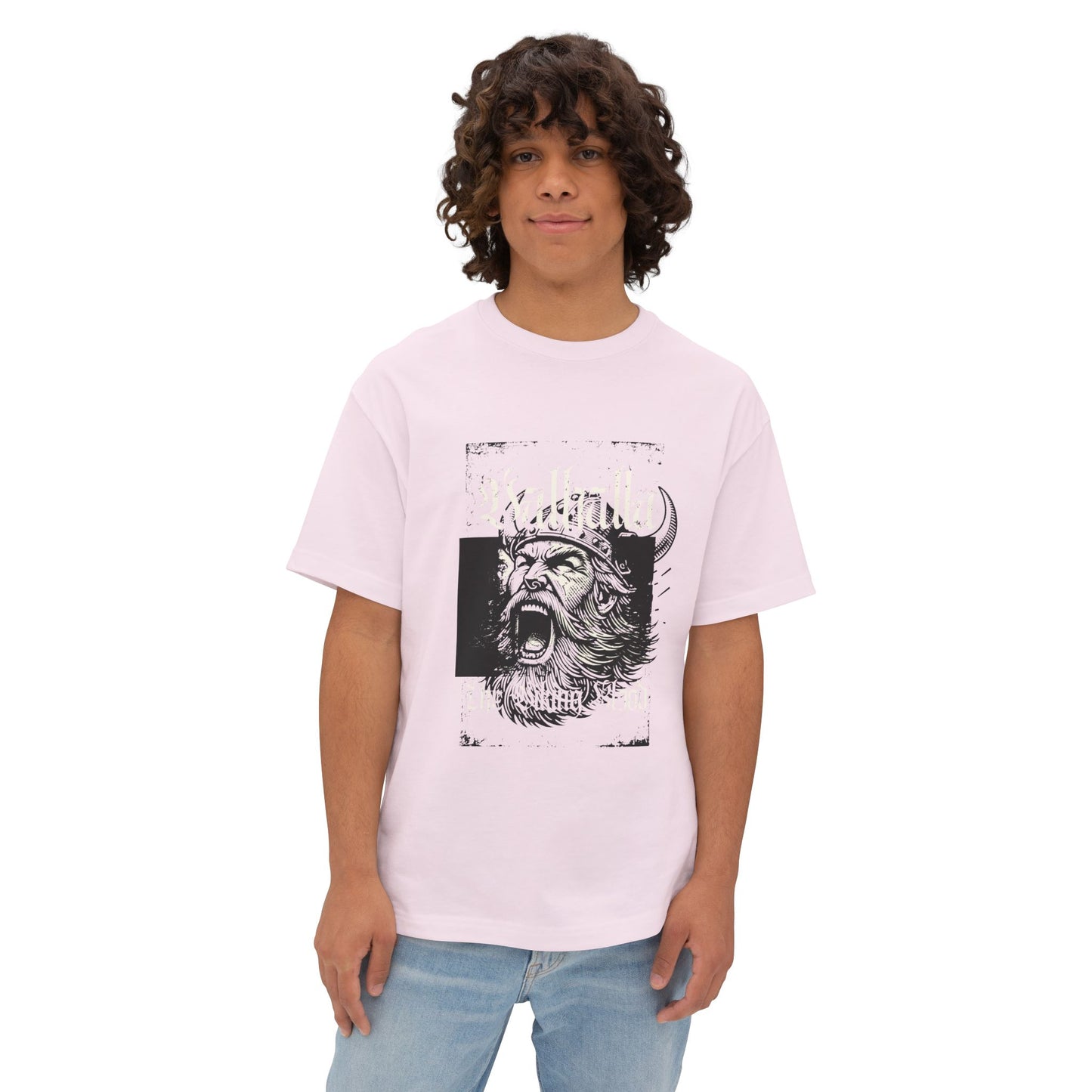 Viking Warrior Graphic Tee — Bold Norse Helmet Design