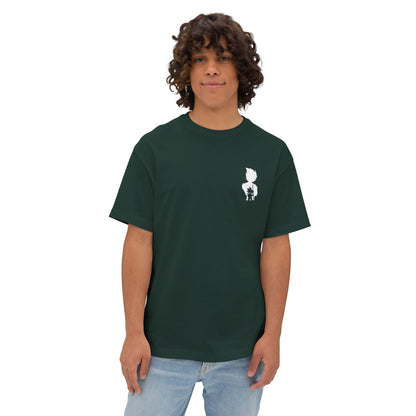 Anime Super Saiyan Tee — Black Oversized Boxy Shirt featuring Muscular Goku Silhouette