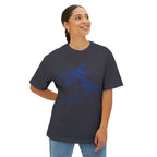 Tropical Paradise Boxy Tee — Palm Tree Oversized Graphic T-Shirt