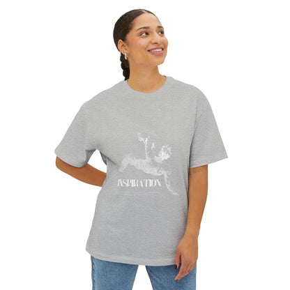 Inspiration Angel Graphic Tee — Oversized Boxy Black T-Shirt