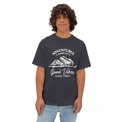Adventure Mountains T‑Shirt — Good Vibes Outdoor Graphic Tee