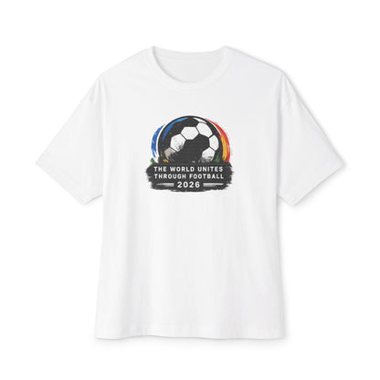 Soccer Tee — “The World Unites Through Football 2026” Graphic Jersey T‑Shirt
