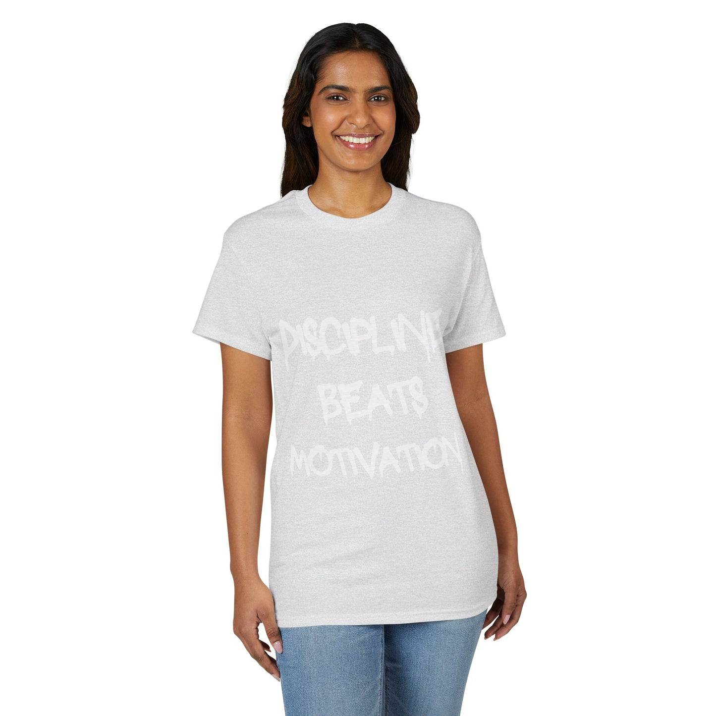 Discipline beats Motivation T‑Shirt — Motivational Gym Fitness Tee