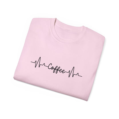 Coffee Heartbeat Tee — Coffee EKG Shirt for Coffee Lovers