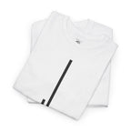 White tshirt - Minimalist Vertical Lines Unisex