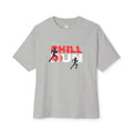 Chill Runner Tee — Minimalist Running Graphic Oversized Shirt