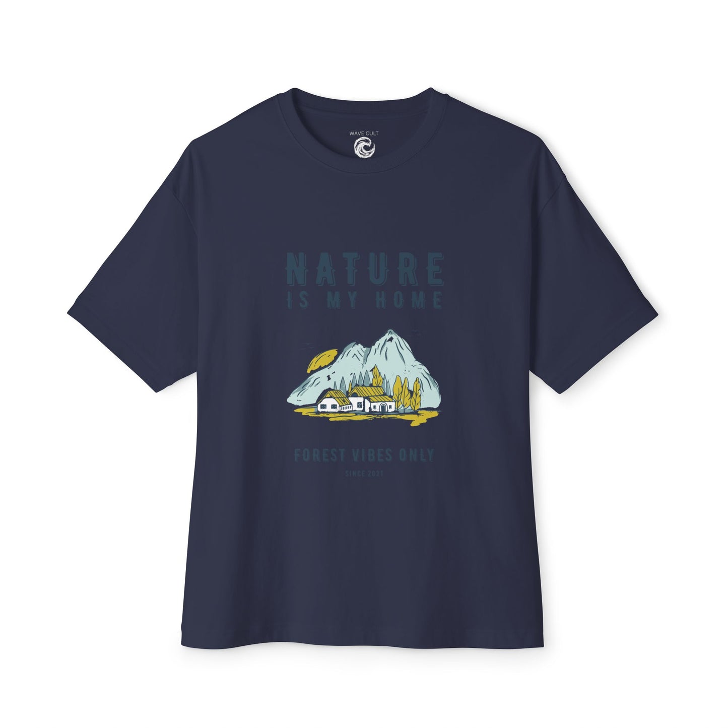 Nature Is My Home T‑Shirt — Mountain Cabin Forest Vibes Tee
