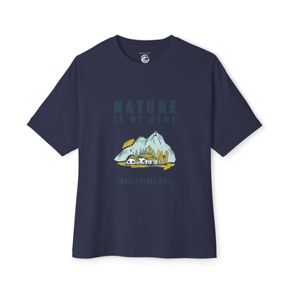 Nature Is My Home T‑Shirt — Mountain Cabin Forest Vibes Tee