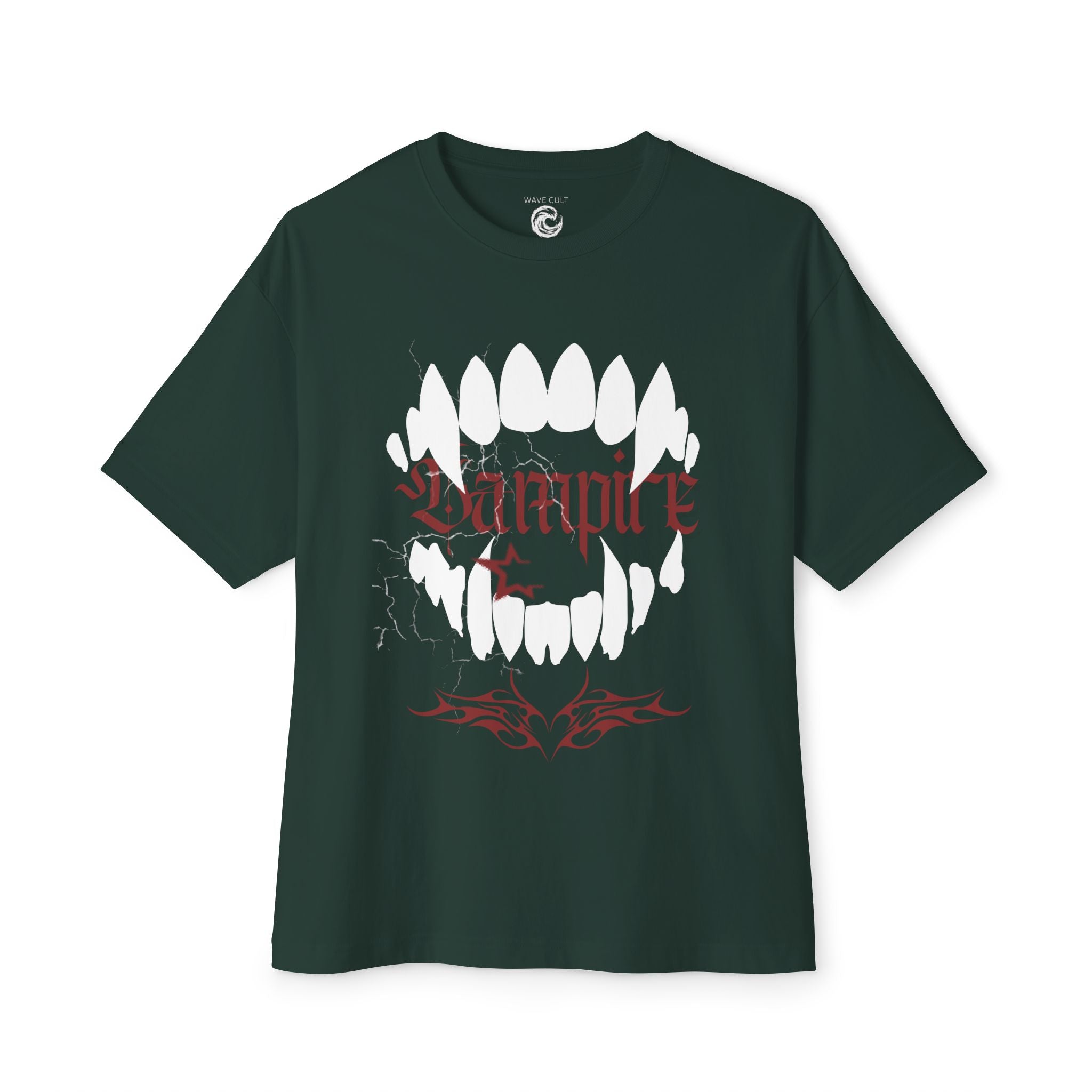 Vampire Fangs Graphic Tee — Gothic Horror Vampire Shirt