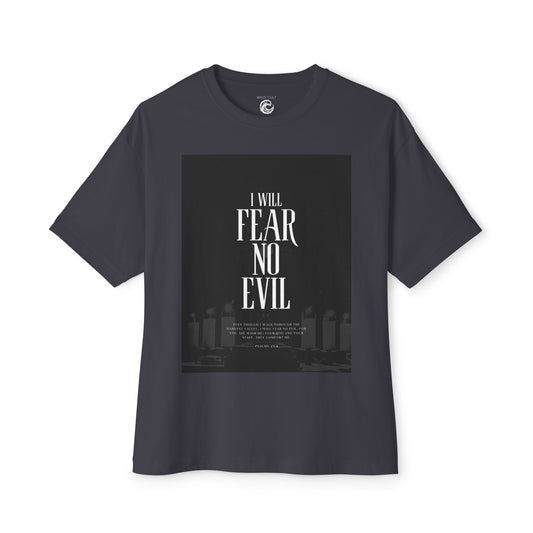 I Will Fear No Evil Tee — Inspirational Christian Graphic T-Shirt