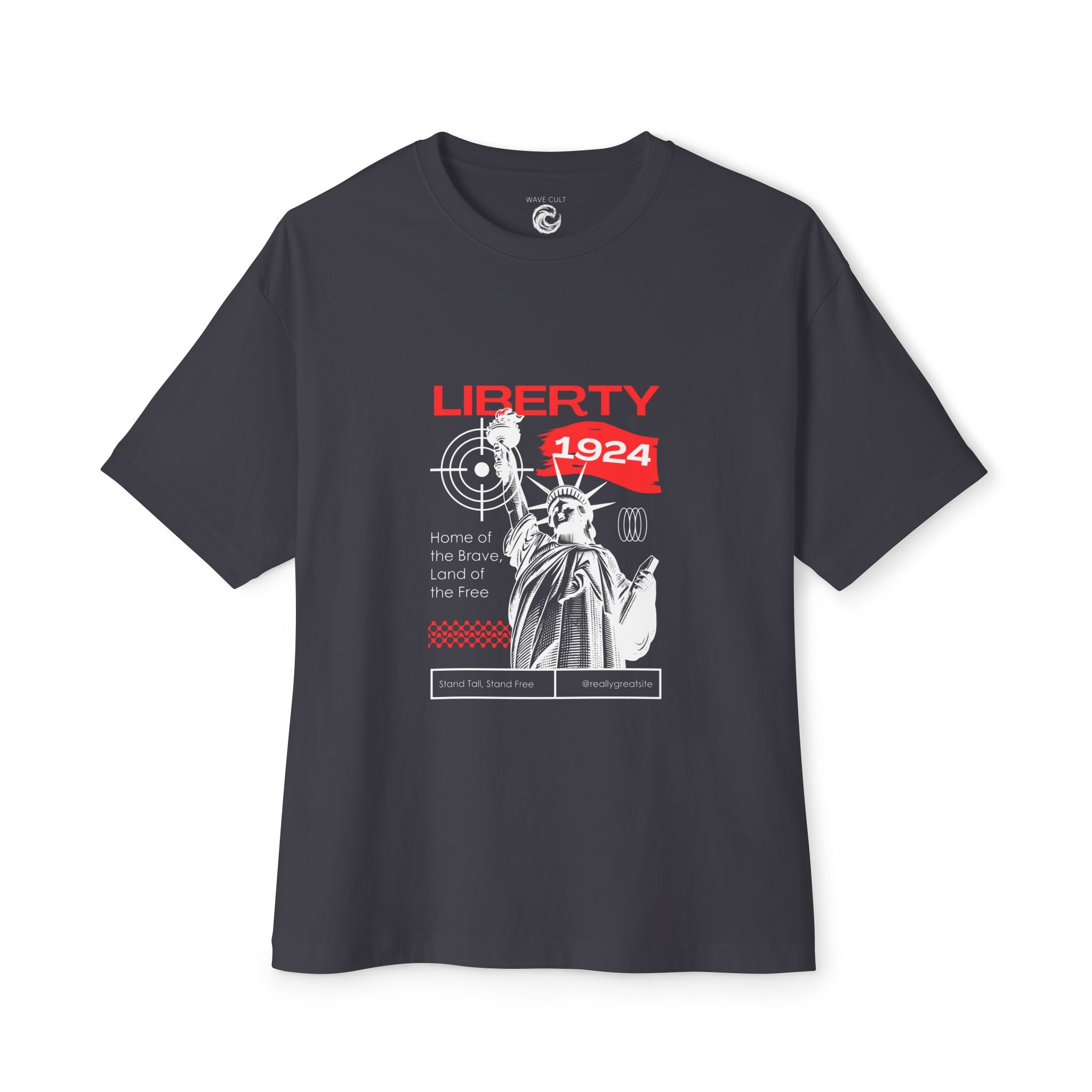 Black tshirt Liberty 1924 — Statue of Liberty Vintage Urban