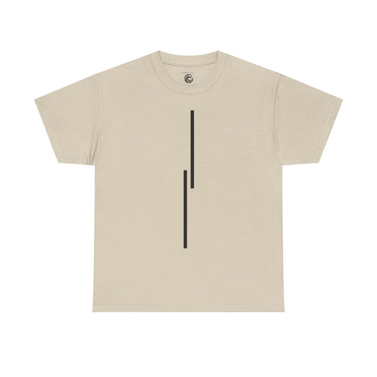 Minimalist Vertical Lines Unisex T‑Shirt — Modern Graphic Tee