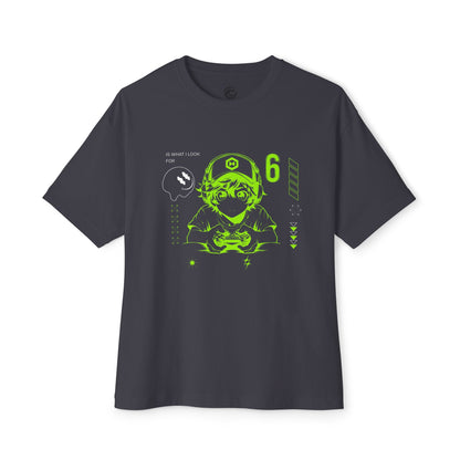 Cyber Gamer Tee — Neon Green Anime Controller Design