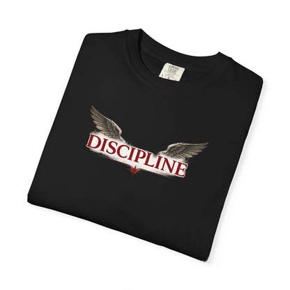 Discipline Angel Graphic T-Shirt — Military-Inspired Motivational Tee