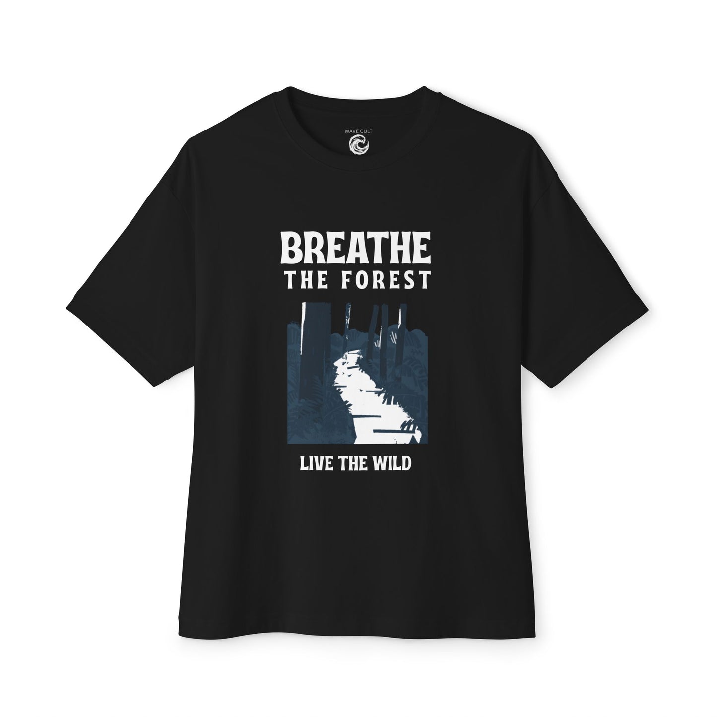 Breathe the Forest Graphic Tee — "Live the Wild" Nature T-Shirt