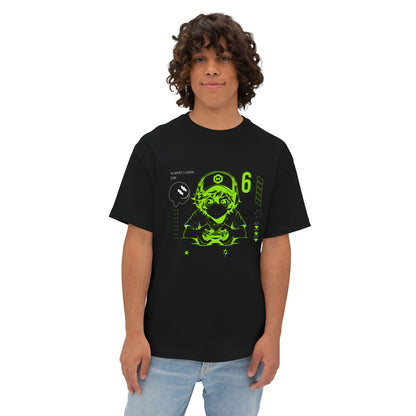 Cyber Gamer Tee — Neon Green Anime Controller Design