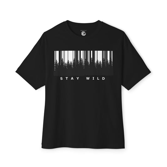 Stay Wild Forest Barcode Tee