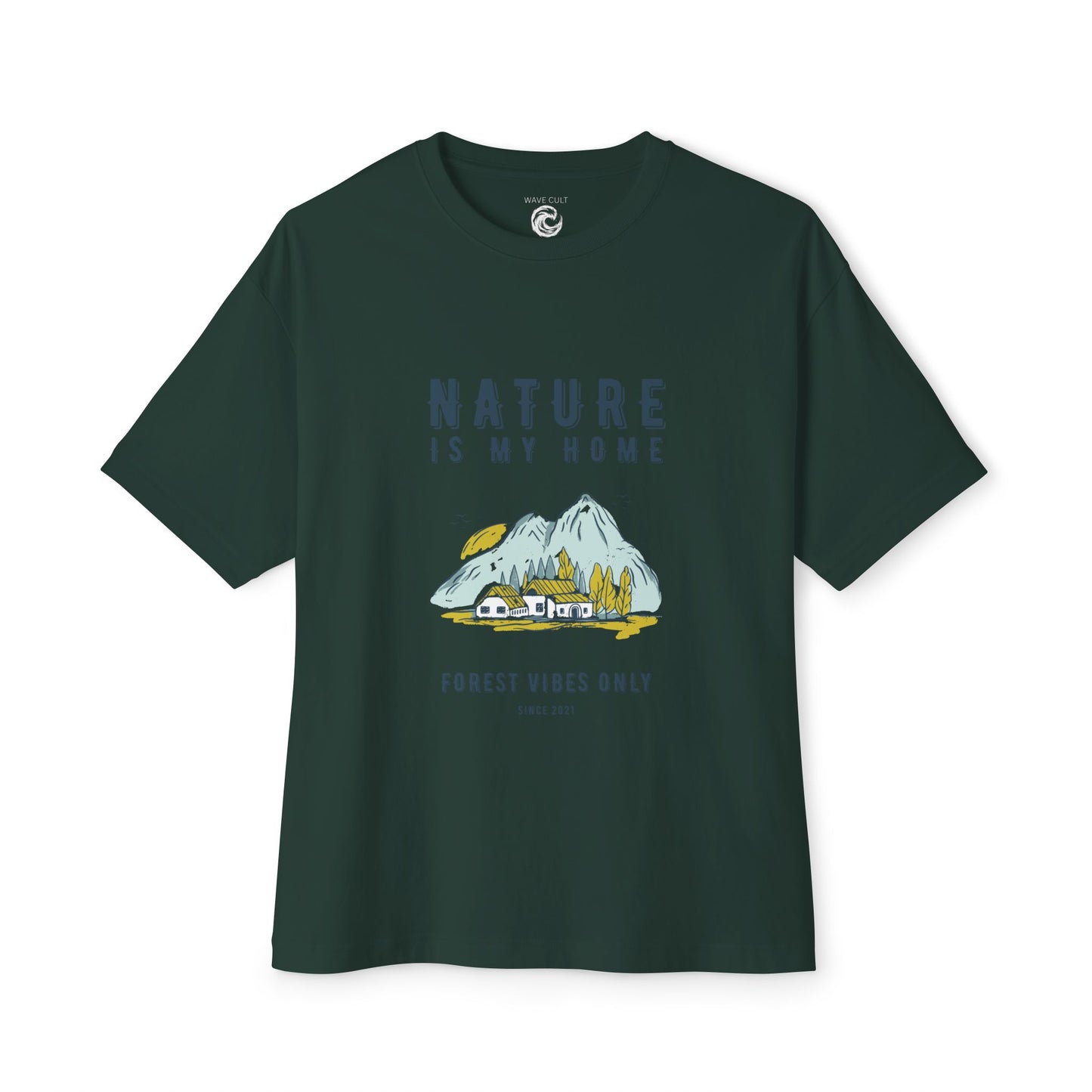 Nature Is My Home T‑Shirt — Mountain Cabin Forest Vibes Tee