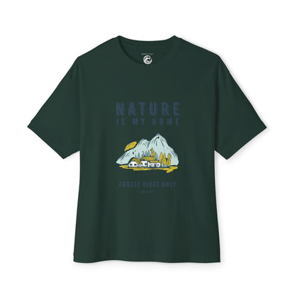 Nature Is My Home T‑Shirt — Mountain Cabin Forest Vibes Tee