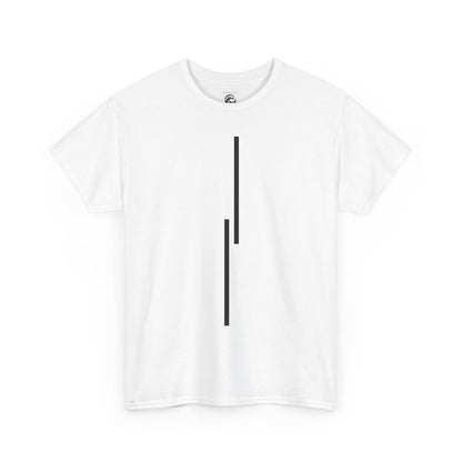 Minimalist Vertical Lines Unisex T‑Shirt — Modern Graphic Tee