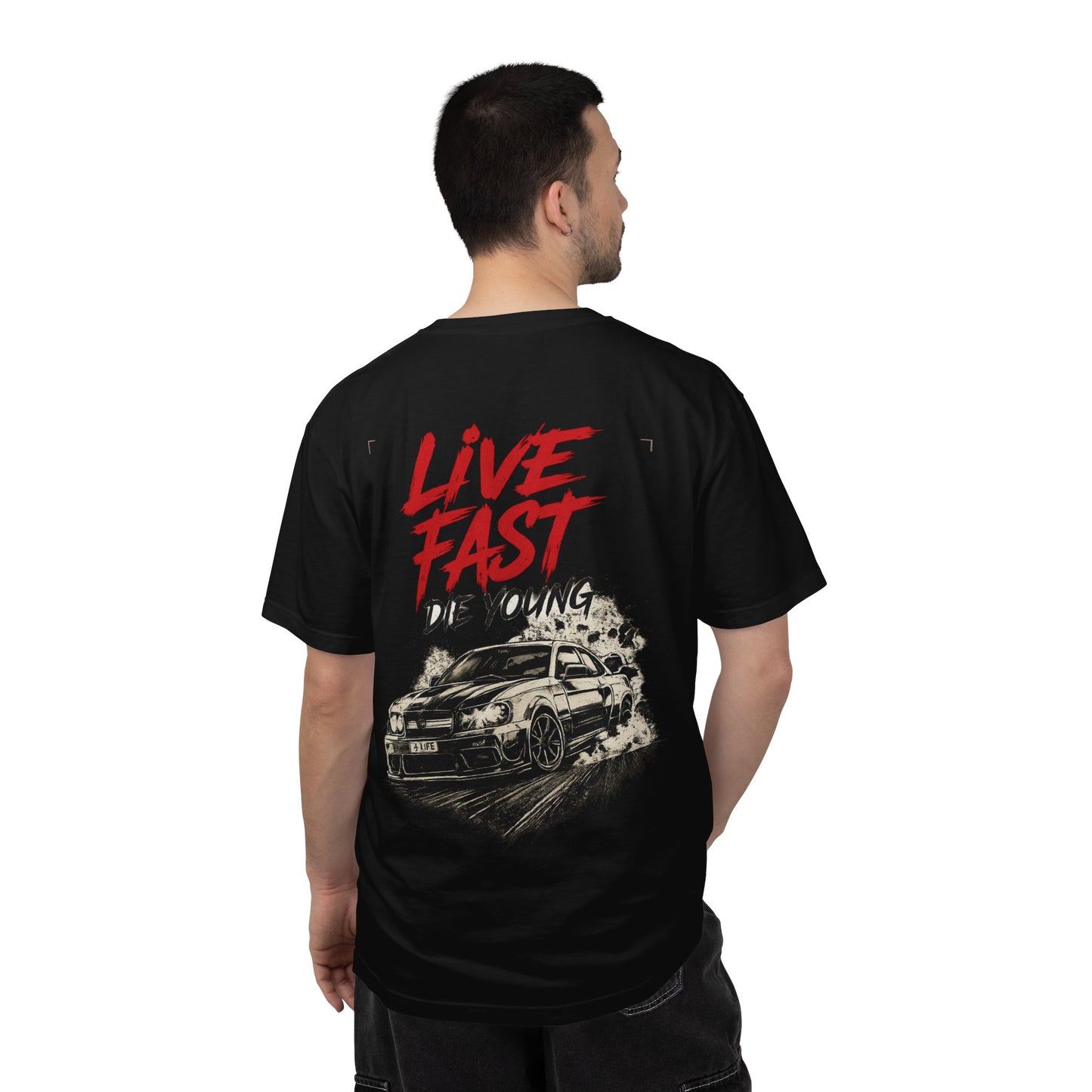 Live Fast Car T-Shirt — Wave Cult Graphic Racing Tee