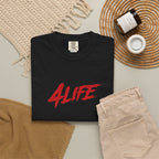 T-Shirt 4LIFE — 'Evolution' Red Script & Photo-Block Streetwear Tee