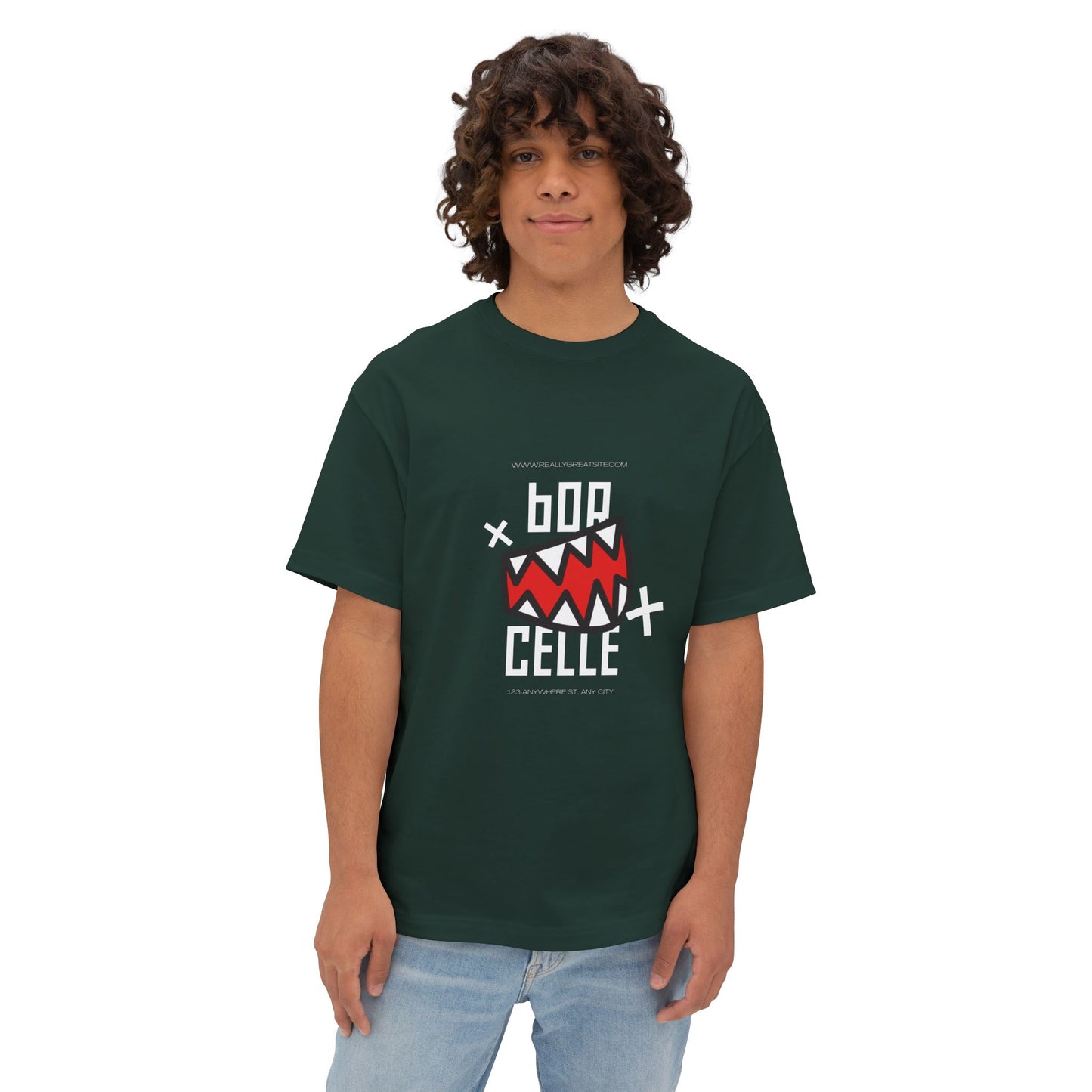 Boxy Tee — 'Boo Celle' Monster Graphic T‑Shirt