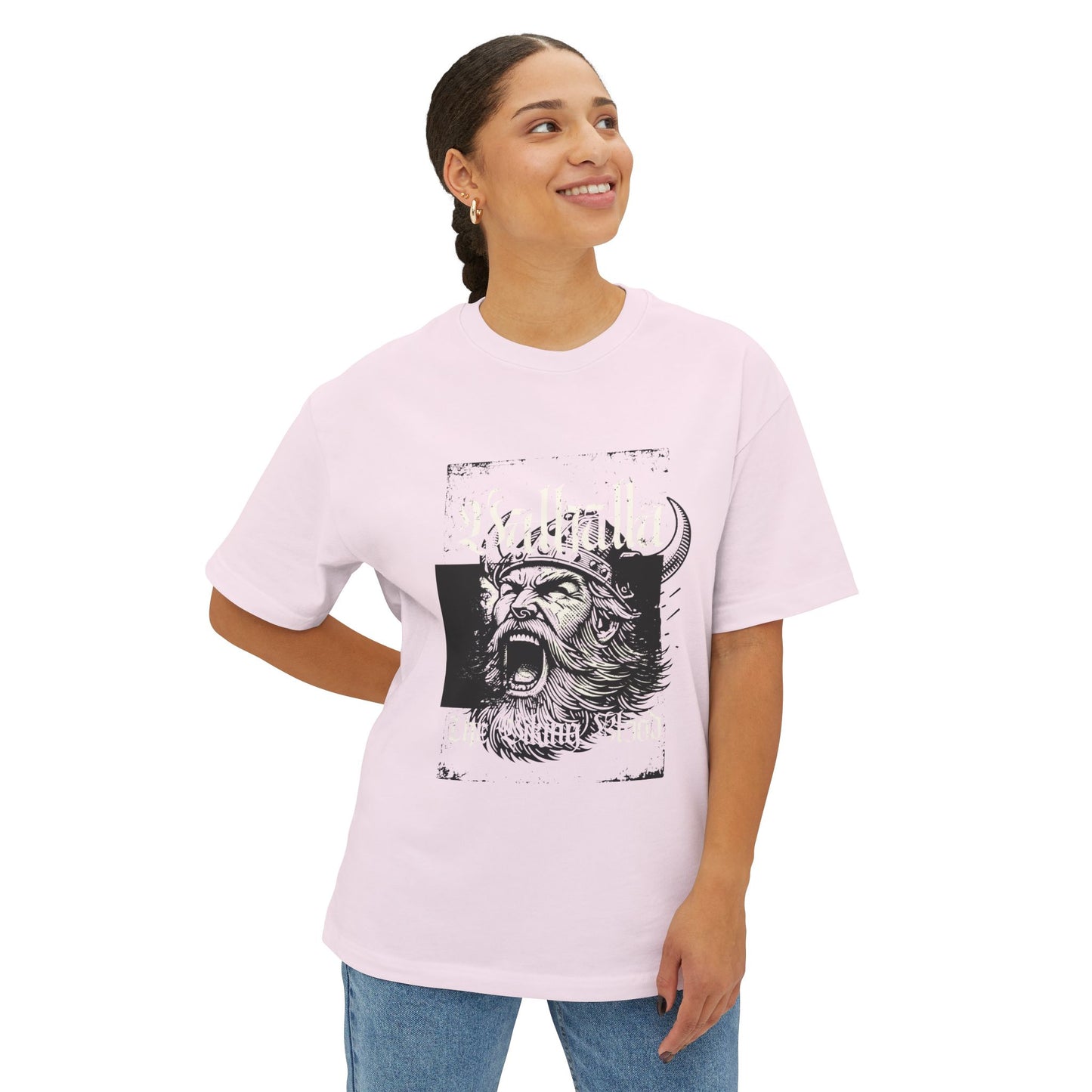 Viking Warrior Graphic Tee — Bold Norse Helmet Design