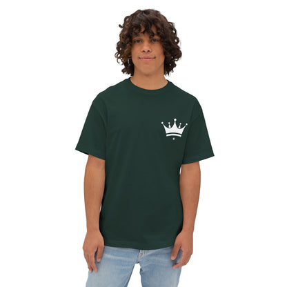Crown Reflection Tee — Psalm 27:1 Inspirational Oversized T-Shirt
