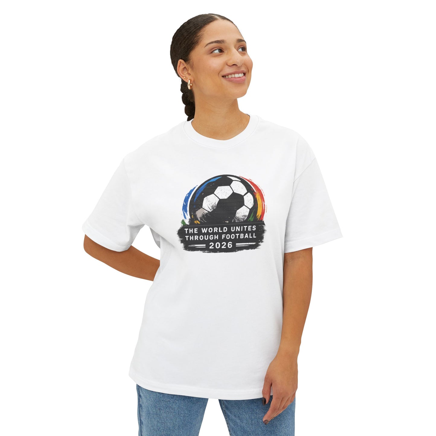 Soccer Tee — “The World Unites Through Football 2026” Graphic Jersey T‑Shirt