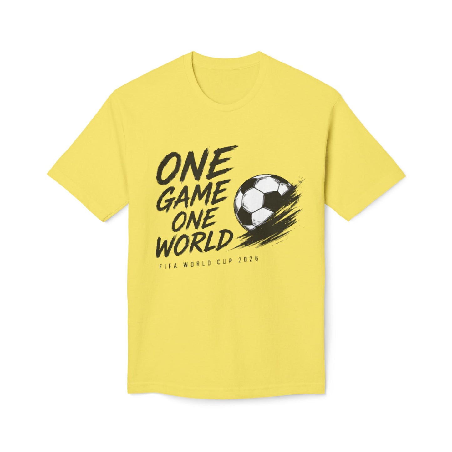 One World One Game Soccer T-Shirt — World Cup 2026 Football Tee