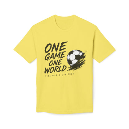 One World One Game Soccer T-Shirt — World Cup 2026 Football Tee