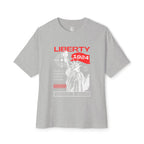 Liberty 1924 Graphic Tee - Vintage Flag Boxy T-Shirt