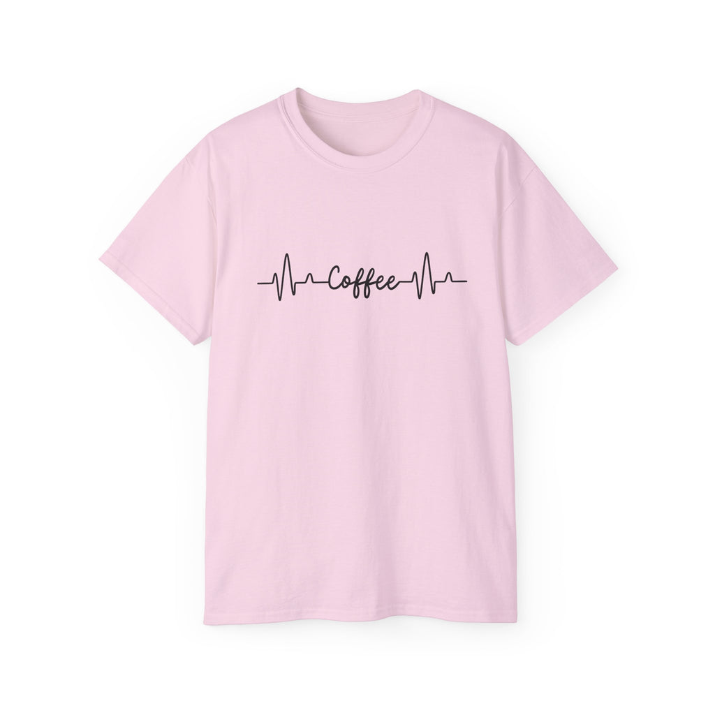 Coffee Heartbeat Tee — Coffee EKG Shirt for Coffee Lovers