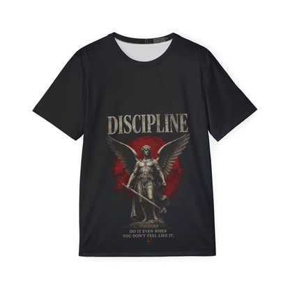 Discipline & Loyalty Sports Jersey — Angel Warrior and Guard Dog Graphic